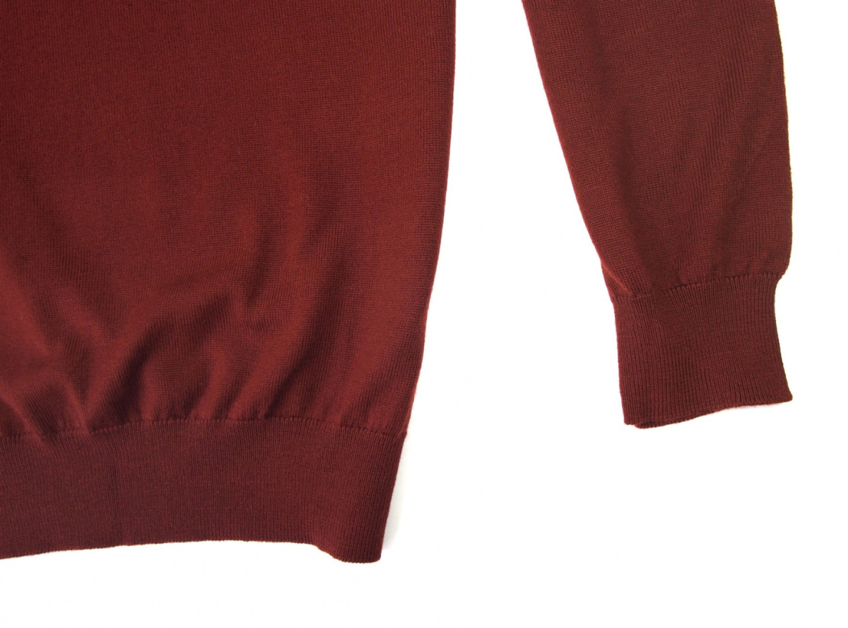 ST-014 Men's Sweater Brown Merino Wool(2)