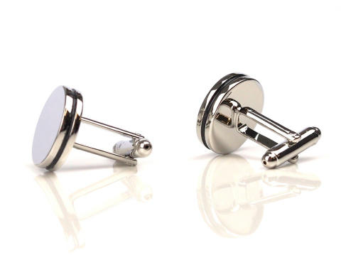 Oryginalne spinki do mankietów okrągłe