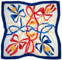 AM-714 Hand-painted silk scarf, 90x90cm(1)