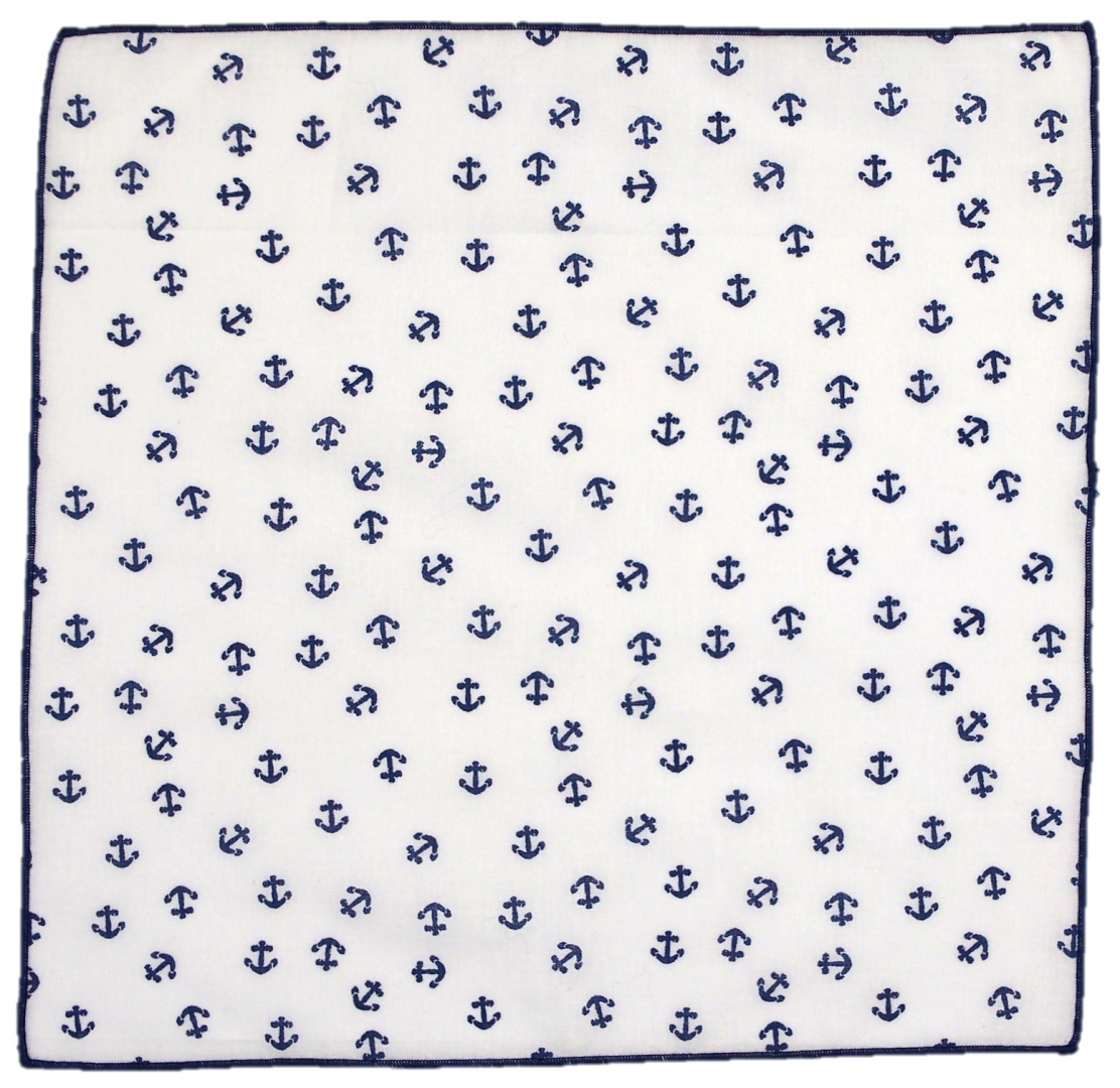 PB-2 Cotton Pocket Square with a Printed Pattern.(1)