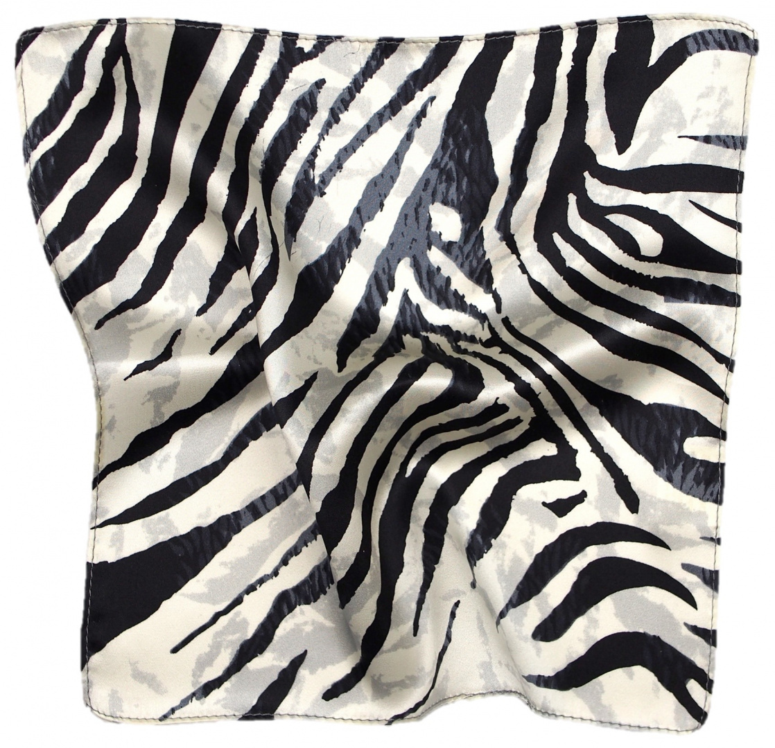 PJ-170 Silk Pocket Square with a Printed Pattern.(2)