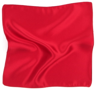 PJ-174 Red Silk Pocket Square