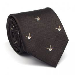 Brązowy krawat dla myśliwego - Dzika Kaczka