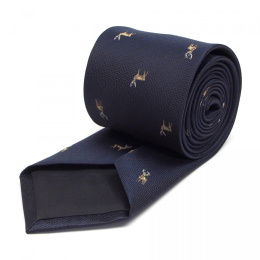 Ciemnogranatowy krawat dla Myśliwego - Jeleń KM-091