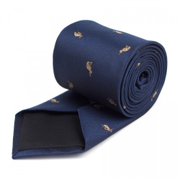 Navy Blue Tie for the Hunter - Hare