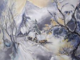 LM-001 Painting on Silk - Luma Milanówek 115x115 cm