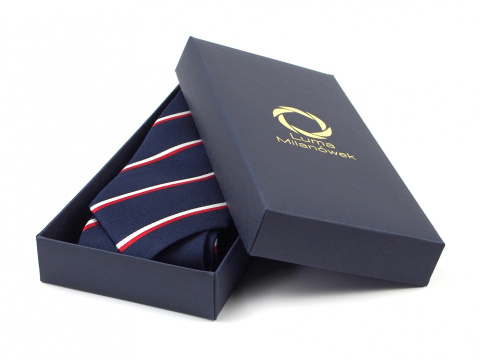 Jedwabny krawat żakardowy KR-PL-2019