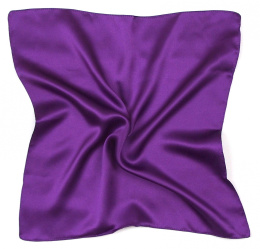 AMS-037 Violet silk satin scarf, 36x36cm