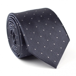 Gray silk jacquard tie KR-472