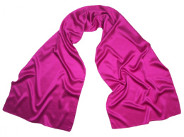 SKO-041 Amaranth silk satin scarf, 130x24cm