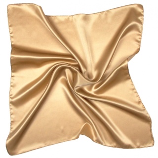Dark beige silk satin scarf, 90x90cm AS9-008