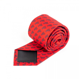 KM-114 Red Tie with a pattern(1)