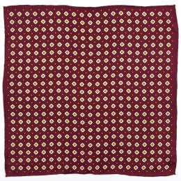 PJ-201 Silk Pocket Square with a Pattern
