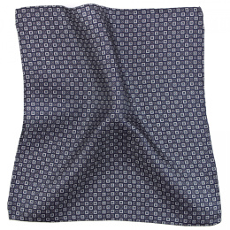 PJ-210 Silk Pocket Square with a Pattern