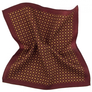 PW-006 Woolen Pocket Square with a pattern