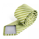 OUTLET KM-117 Green tie with a pattern