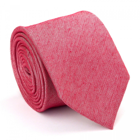 OUTLET Red Tie with a pattern