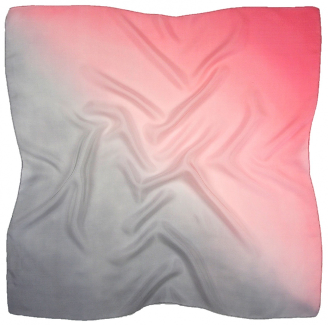 AC7-090 Hand-shaded silk scarf, 70x70cm