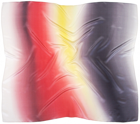 AC9-911 Hand-shaded silk scarf, 90x90cm