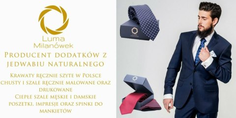 OUTLET-MJ-011 Mucha w Zestawie z Poszetką