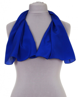AMS-035 Dark blue Crepe scarf, 67x67cm