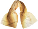 SZC-018 Multicolored silk scarf, hand shaded, 170x45cm