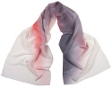 SZC-025 Multicolored silk scarf, hand shaded, 170x45cm
