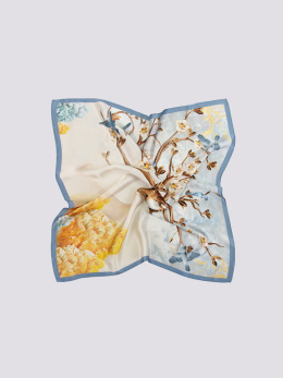 AD5-182 Small Silk Scarf Printed, 55x55 cm