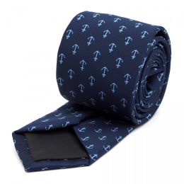 Marineblaue Anker-Krawatte