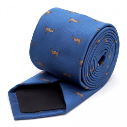Krawat Niebieski Zające