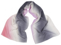 SZC-040 Multicolored silk scarf, hand shaded, 170x45cm