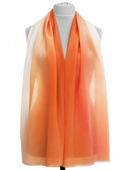 SZC-046 Multicolored silk scarf, hand shaded, 170x45cm