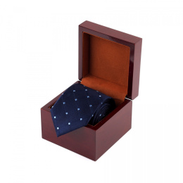 KR-544D Silk tie in wooden box