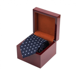 KR-553D Silk tie in wooden box