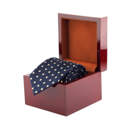 KR-552D Silk tie in wooden box