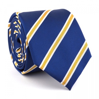 "Pasiasty 5", krawat jedwabny w drewnianym pudełku