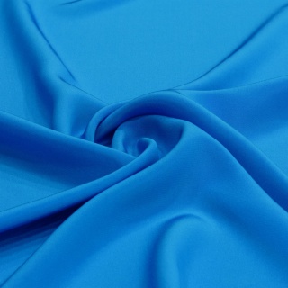 The azure-blue Crepe Silk Scarf, 90x90cm