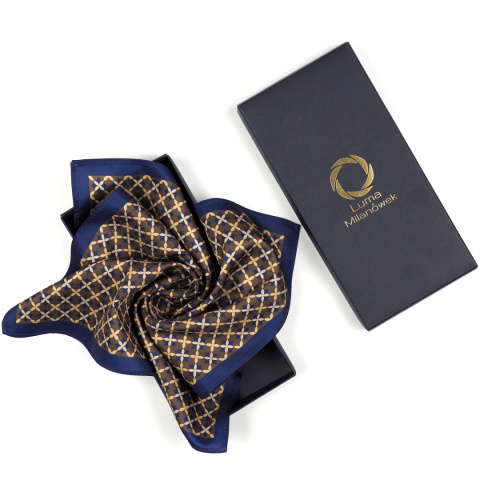 PM-088 Poszetka z Mikrofibry w Klasyczny Wzór