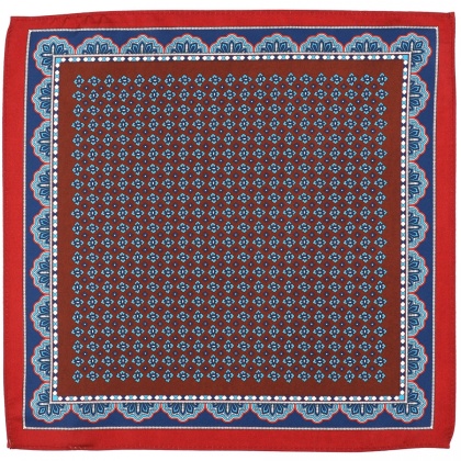 PM-093 Poszetka z Mikrofibry w Klasyczny Wzór