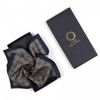 PM-094 Poszetka z Mikrofibry w Klasyczny Wzór