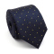 Elegancki jedwabny krawat żakardowy w kropki