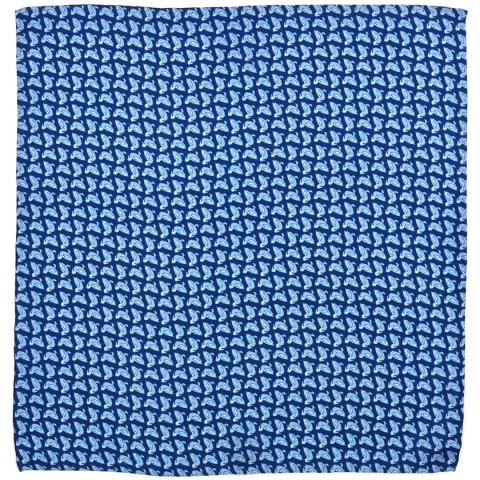 OUTLET PJ-237 Jedwabna Poszetka, w Kaczki 30x30 cm