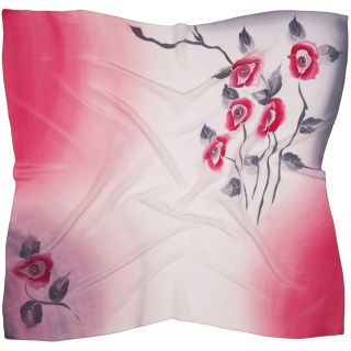 AM-996 Apaszka Jedwabna Ręcznie Malowana, 90x90cm