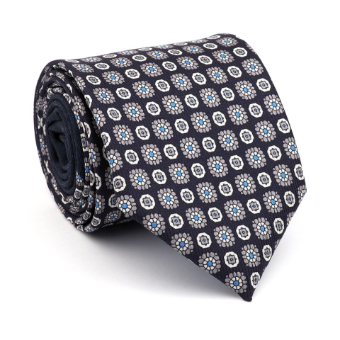 Krawat z jedwabiu włoskiego szyty ręcznie w Polsce - Kolekcja Milano