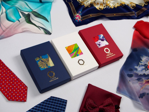 PW-010 Woolen Pocket Square with a pattern