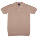 B2 Men's polo shirt, 100% cotton knit, beige