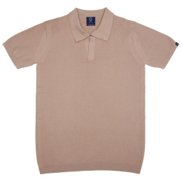 B2 Beżowa koszulka polo z bawełny