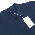 B4 Men's 100% knitted polo shirt, navy blue