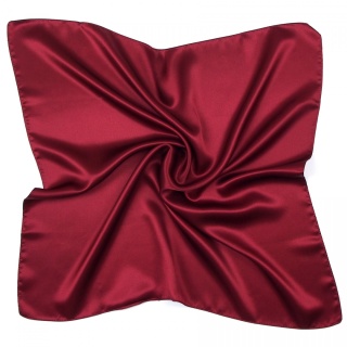 Burgundy silk satin scarf, 90x90cm AS9-006