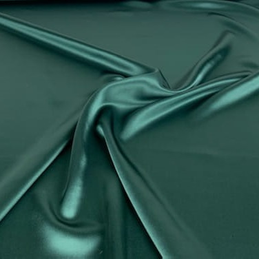 Bottle Green silk satin scarf, 70x70cm